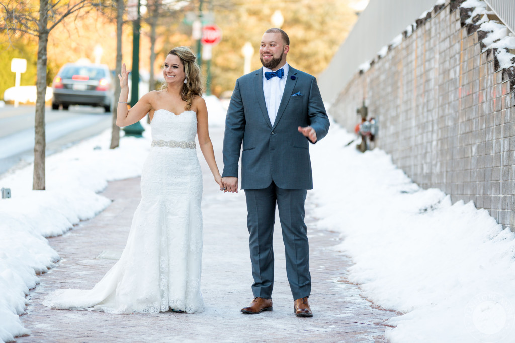 Bride and Groom at Silver Spring Civic Center in Maryland