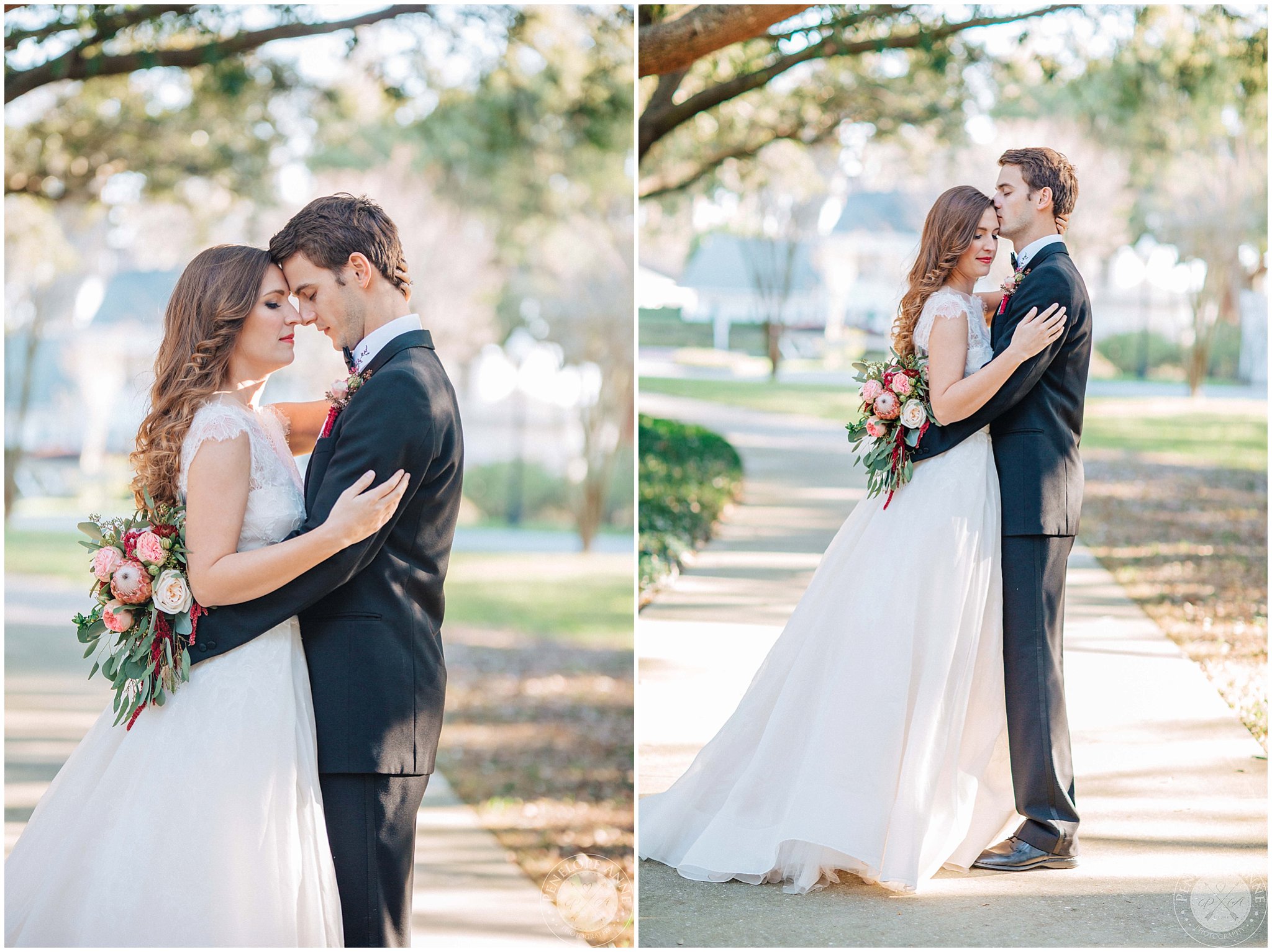 Bride and Groom at Cypress Grove Estate House Wedding