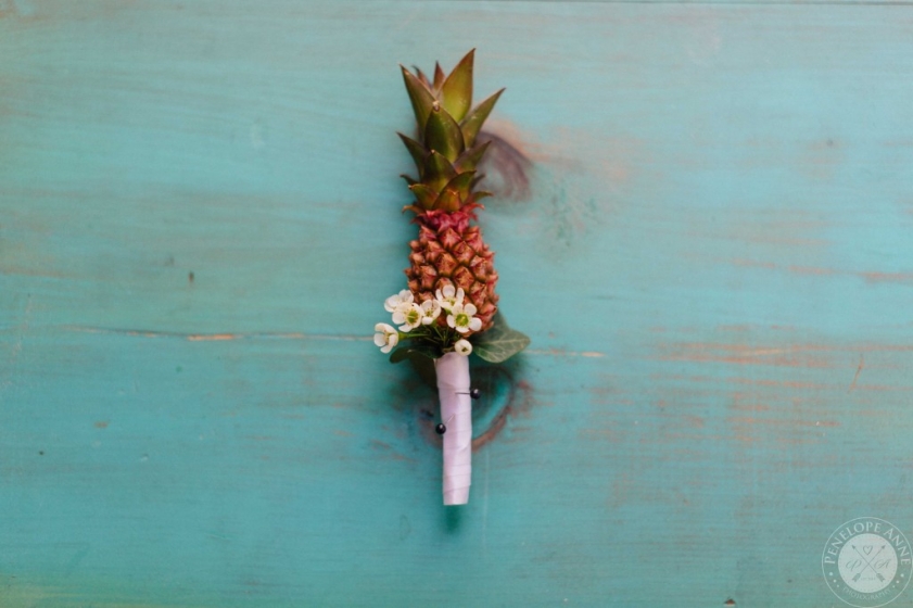 pineapple boutonniere - orlando florida