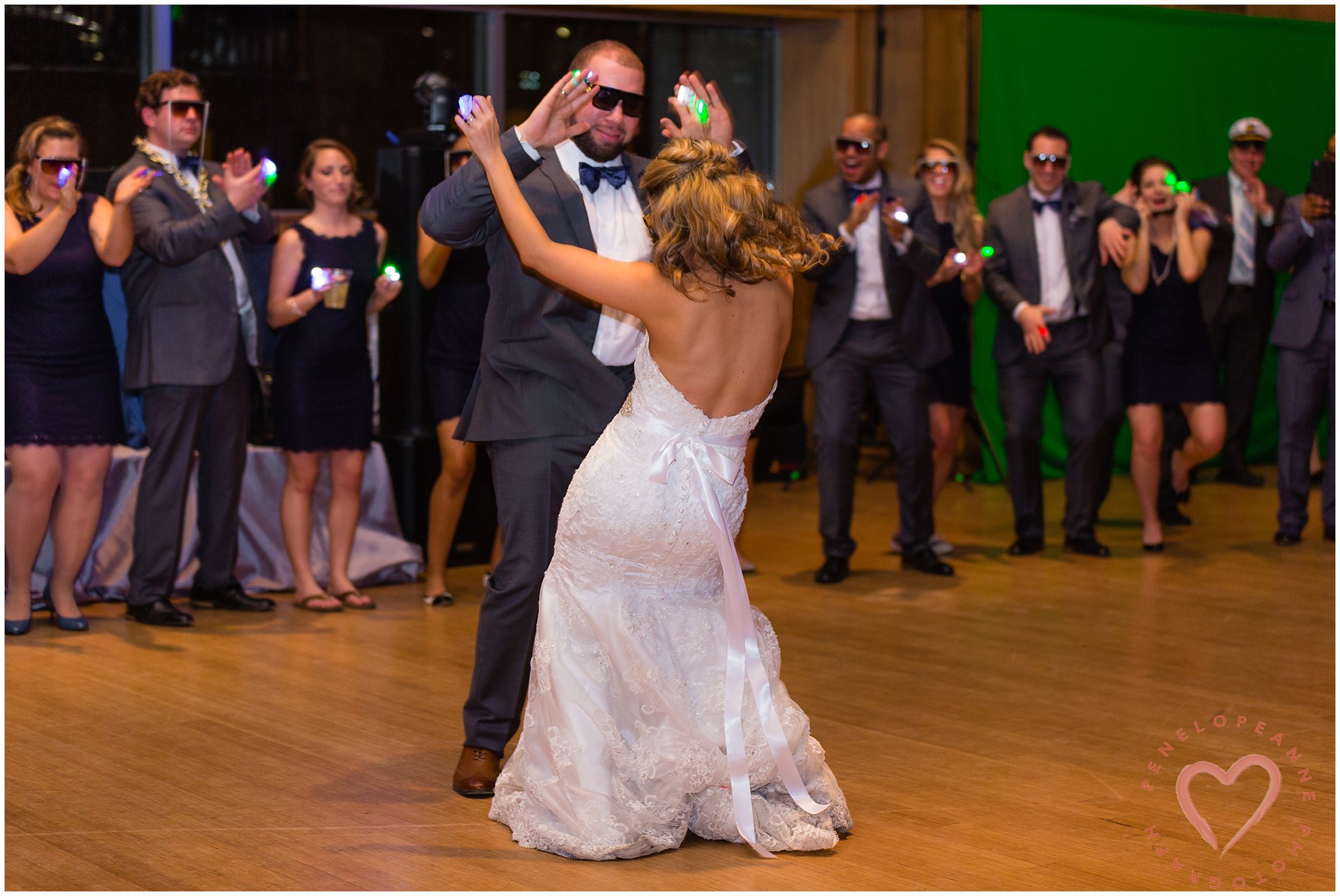 bride and groom first dance