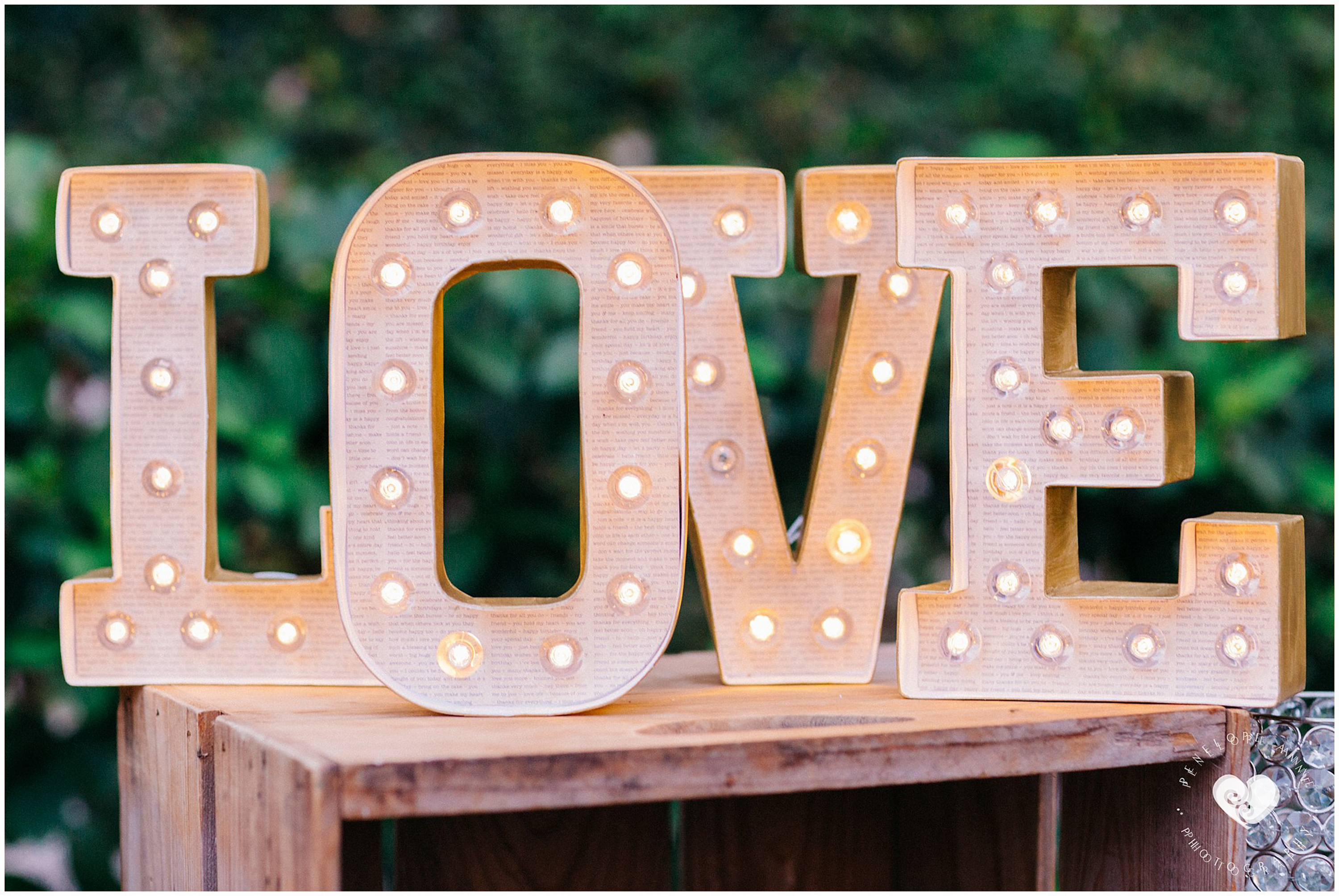 Lighted Love Sign