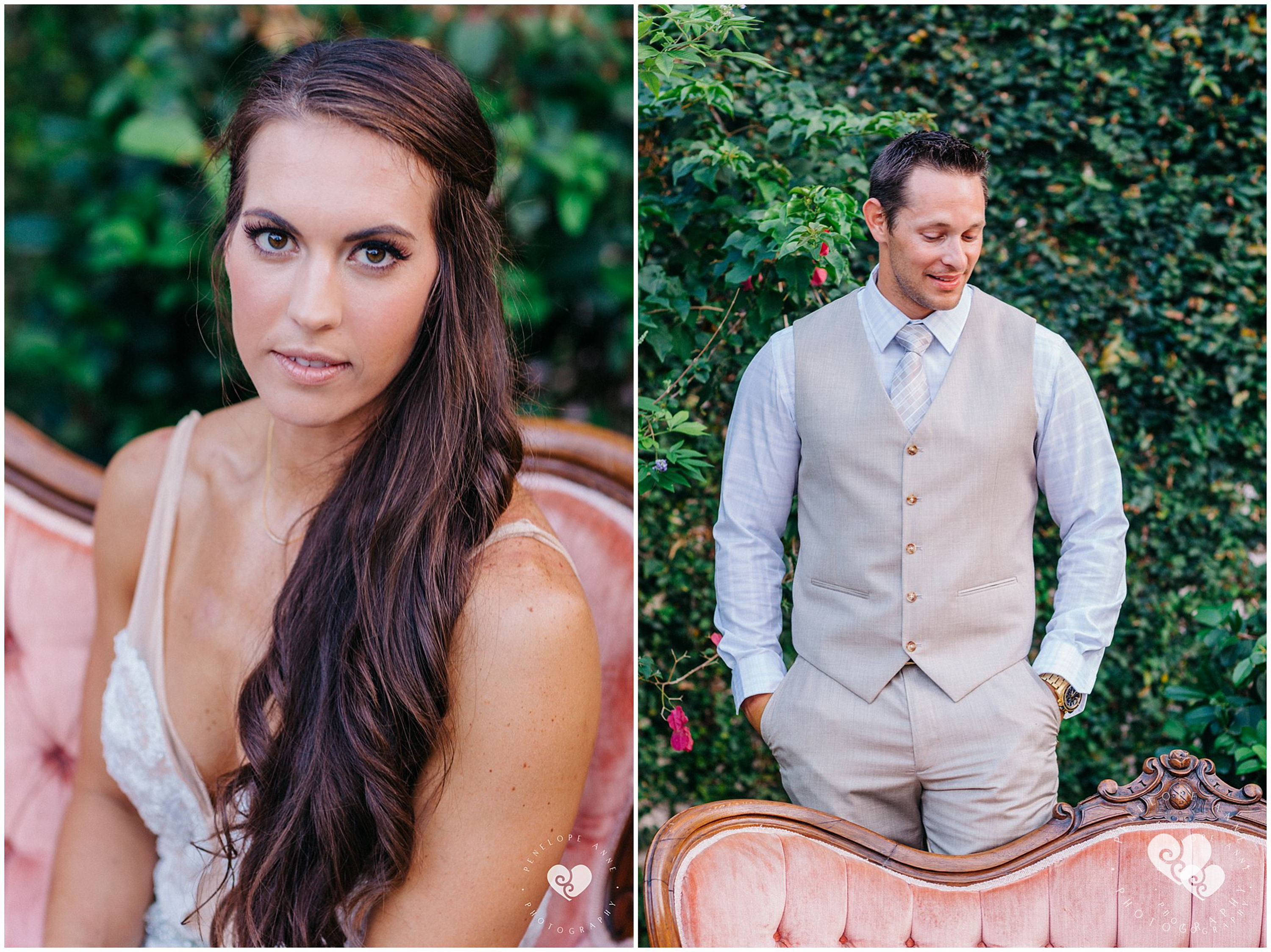 bride and groom selfies