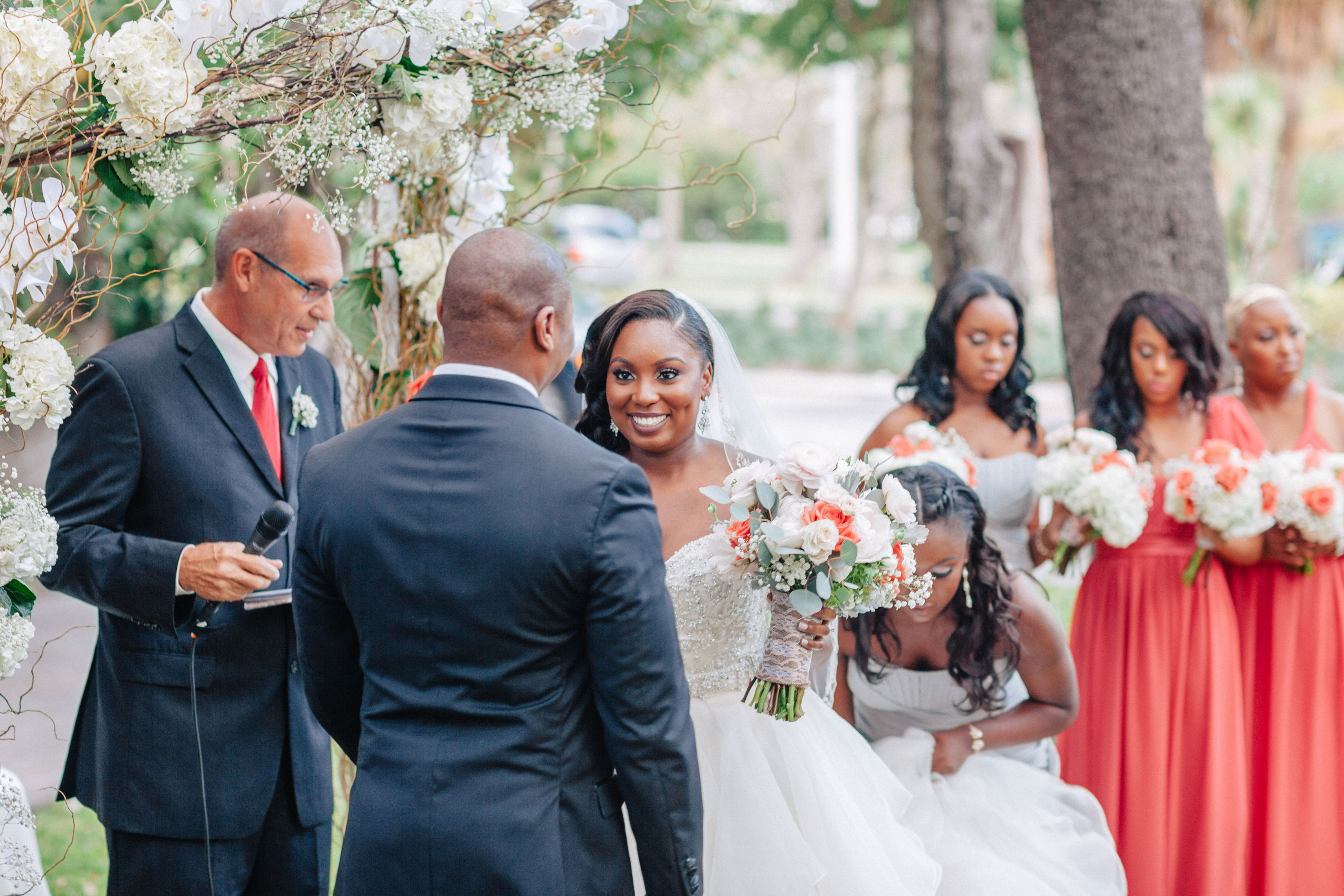 Bride and Groom at Ceremony