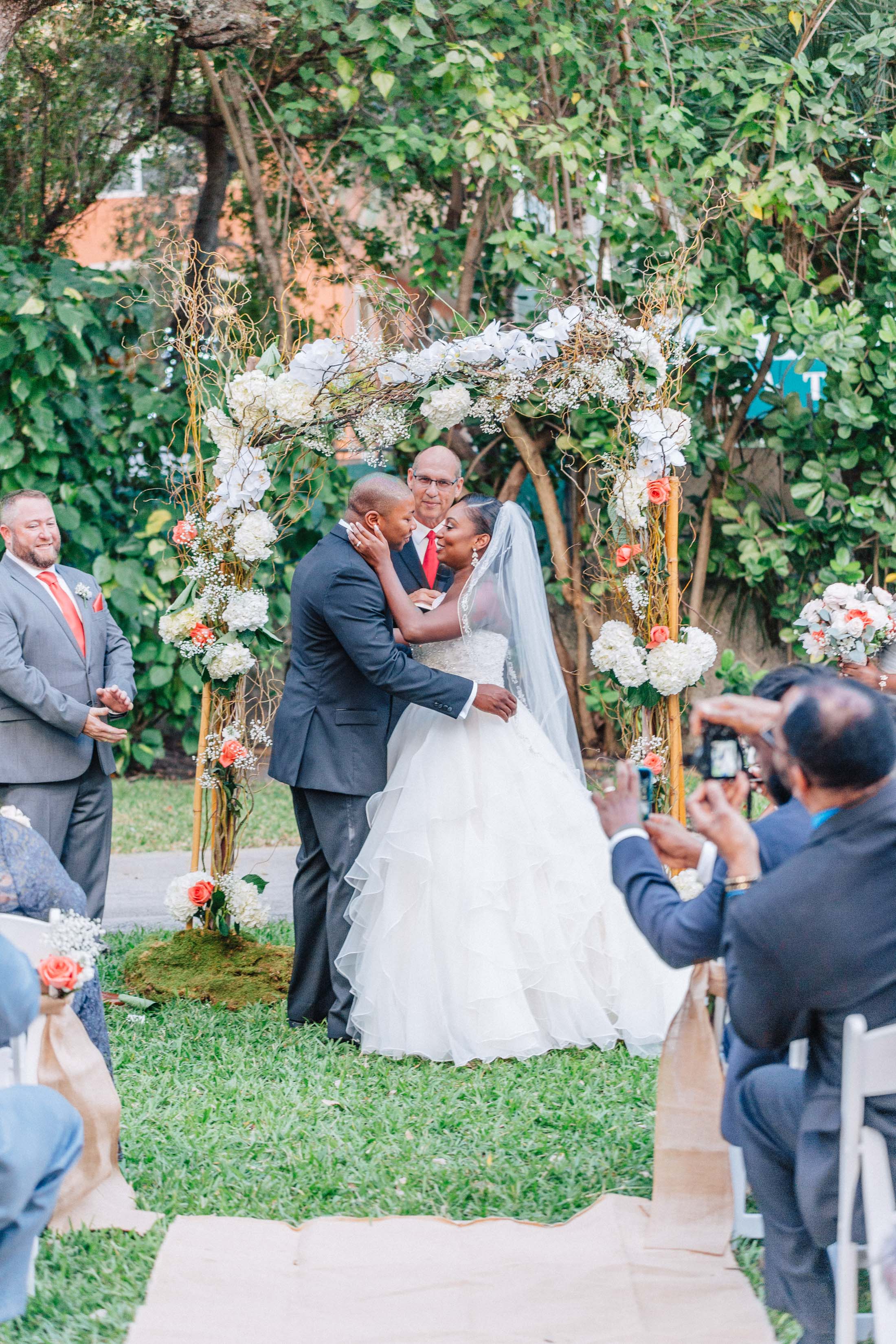 First Kiss as Husband and Wife