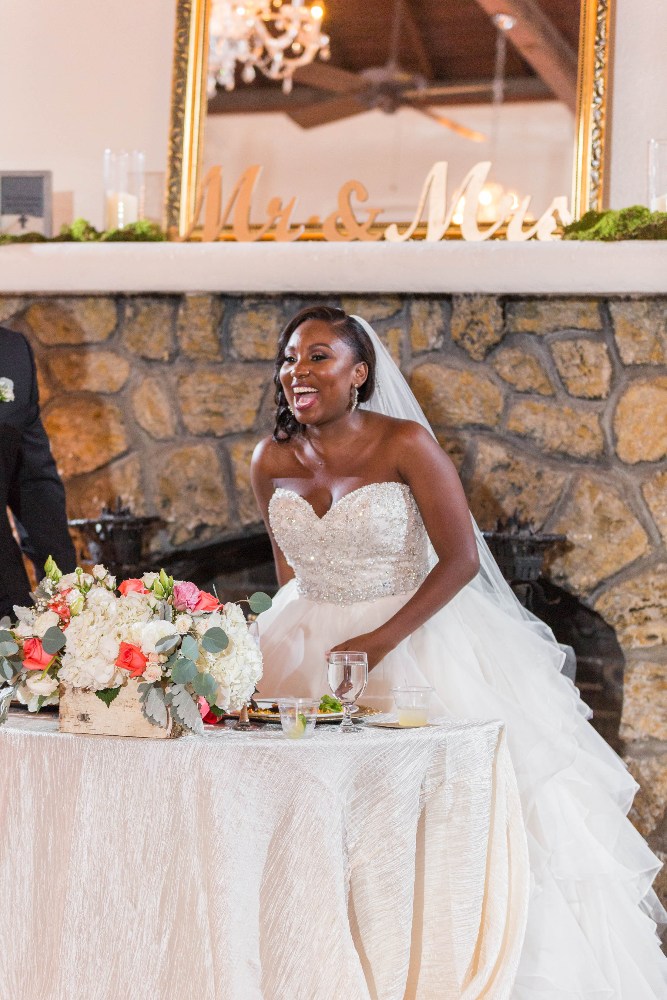 bride laughing