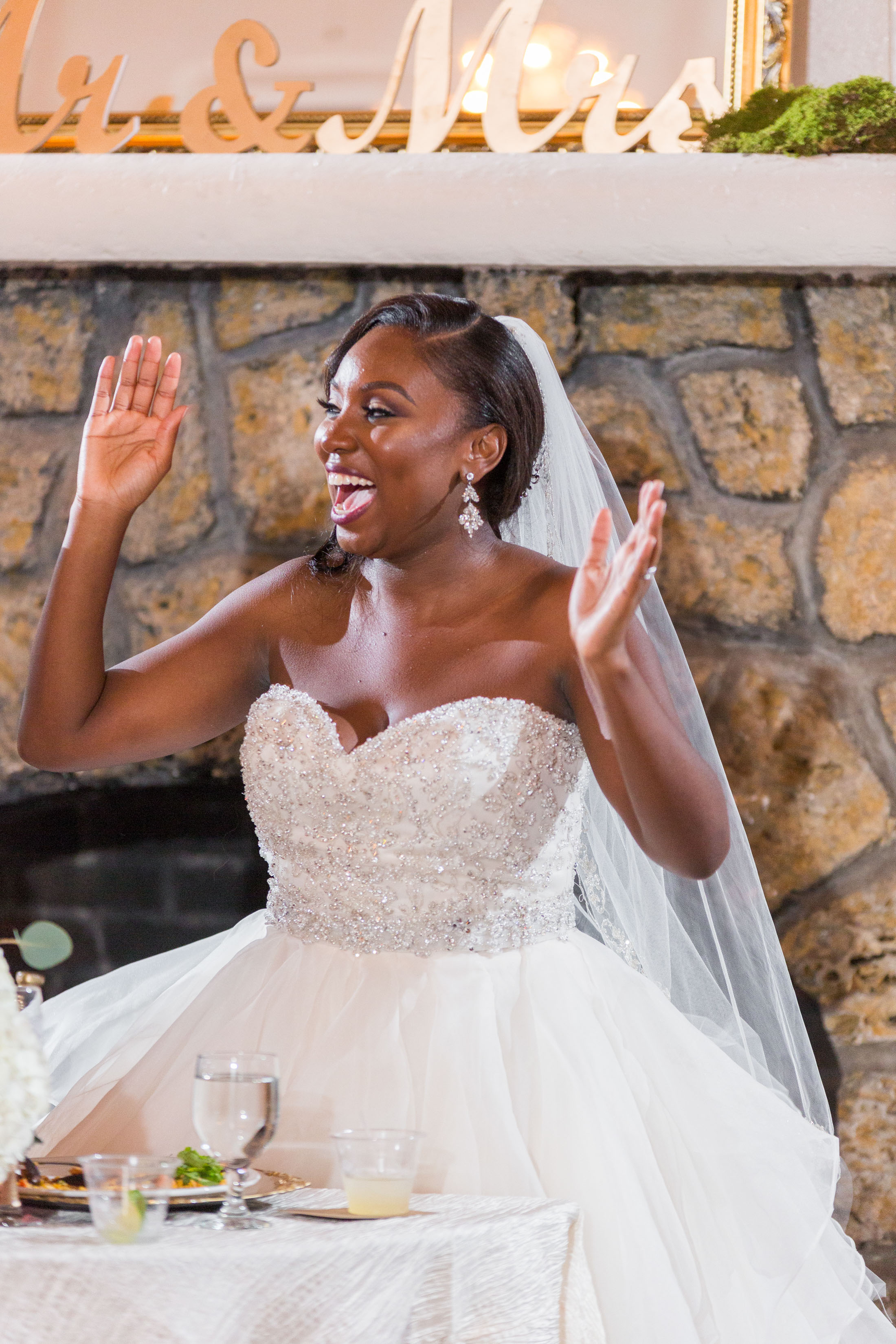 bride laughing