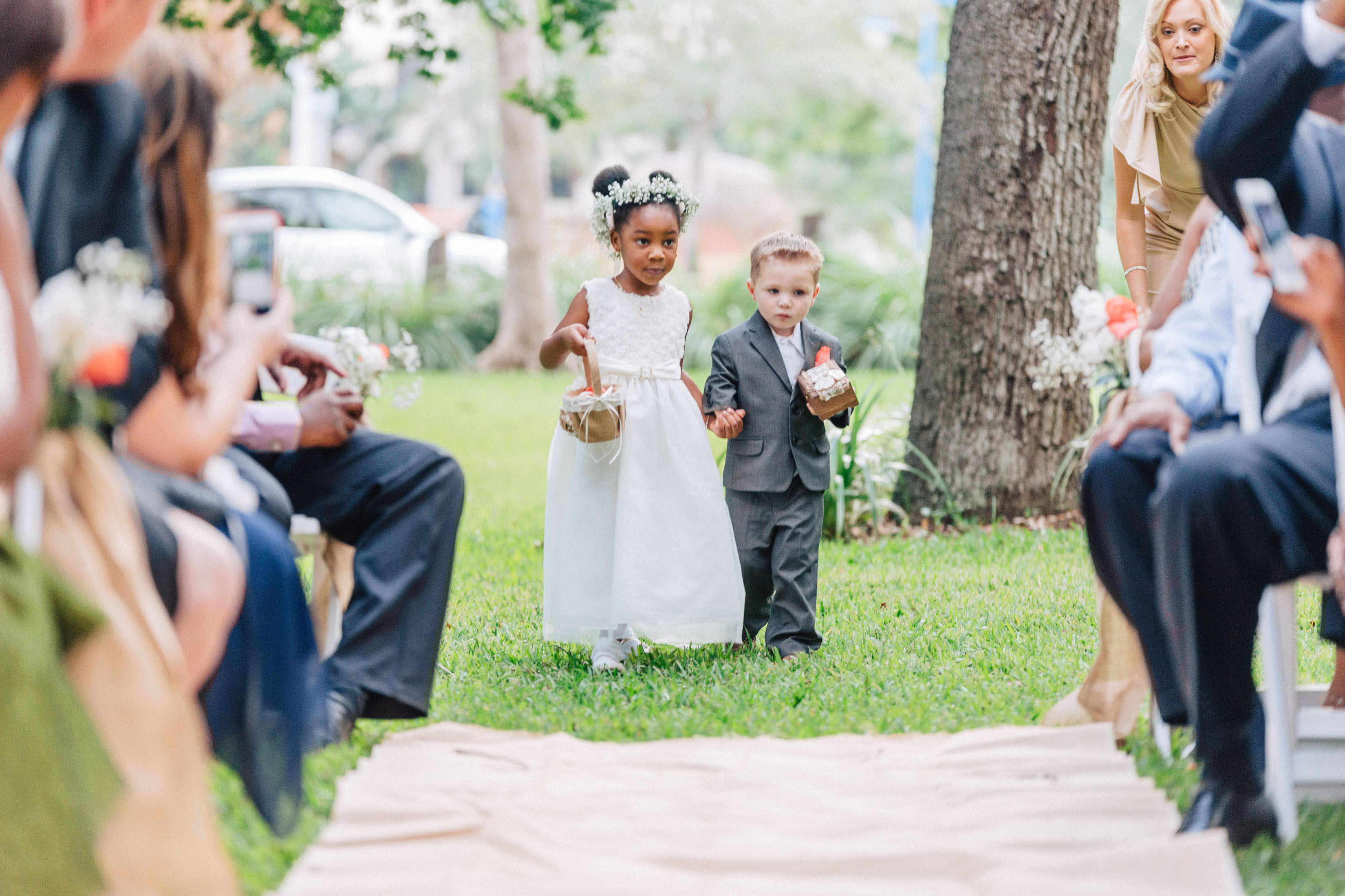 flower girl and ring bearer